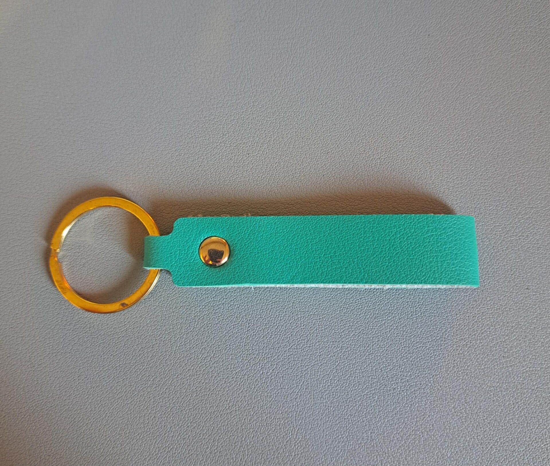 Porte clé rectangulaire - TURQUOISE