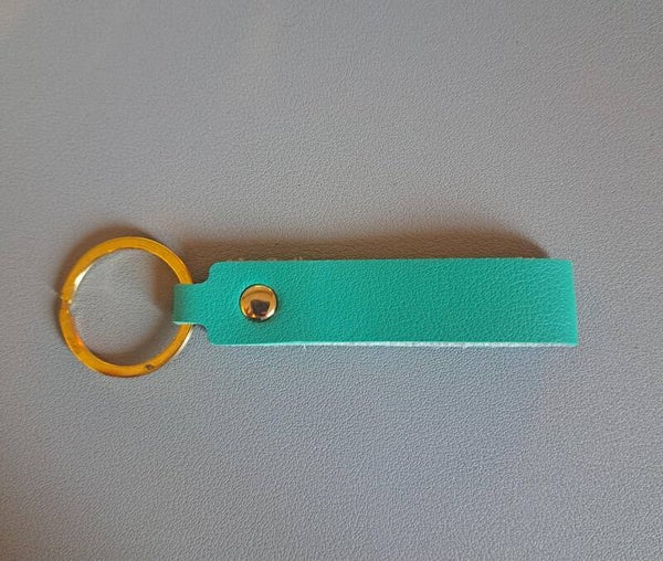 Porte clé rectangulaire - TURQUOISE