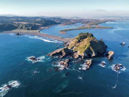 Halbinsel bei Flussmündung des Bio Bio nahe Concepciön Chile