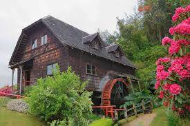 Alte Mühle im Koloniemuseum von Frutillar in Chile