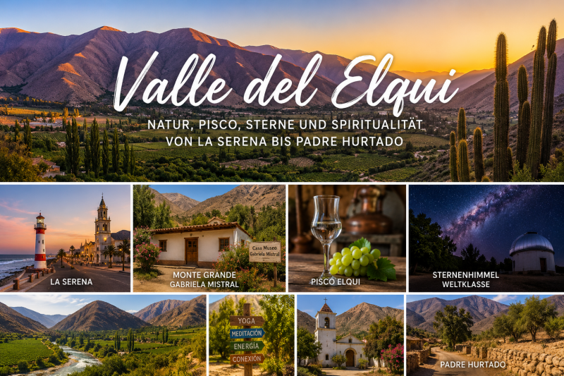 Touristische Highlights des Elqui Tals in Nordchile