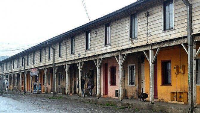 Arbeiterhaus in Kohlestadt Lota in Chile
