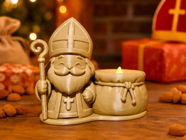 Sinterklaas Led theelichthouder