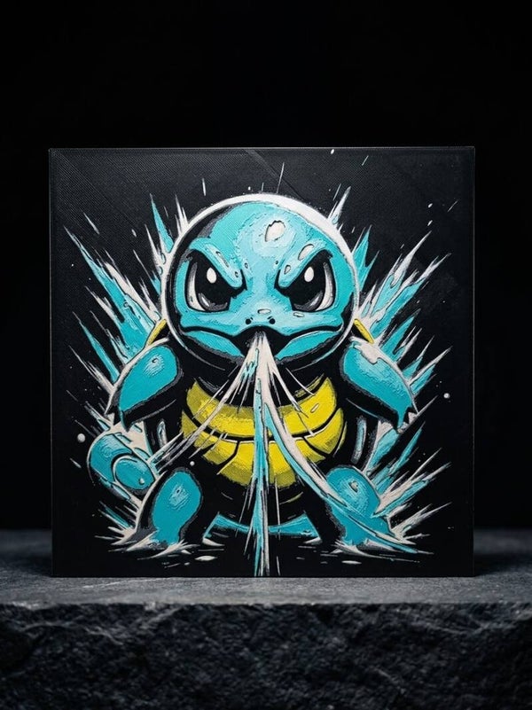 Squirtle Wall art - 20x20 cm