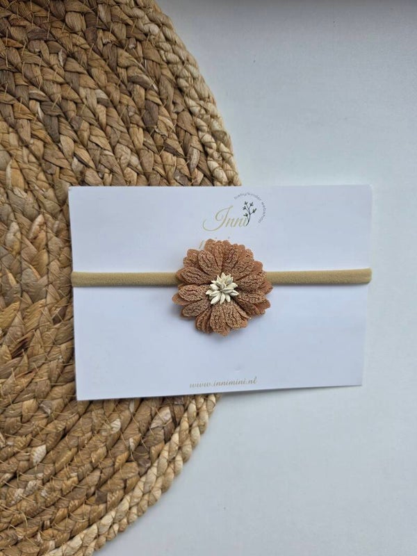 Haarbandje Bloom brown