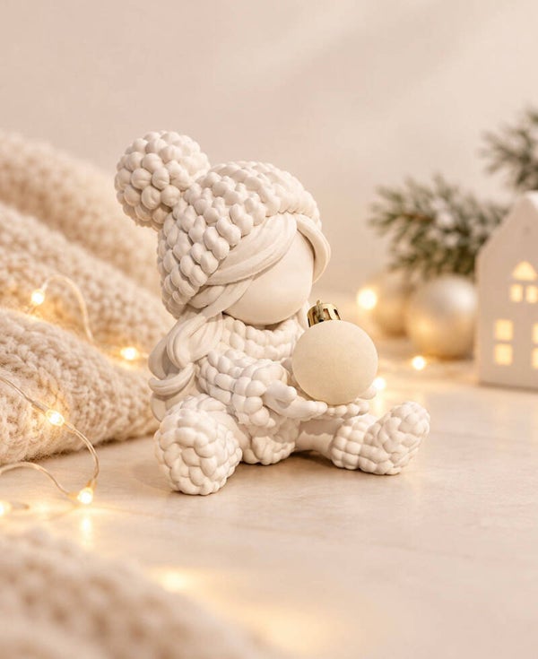 Wintermeisje open handjes