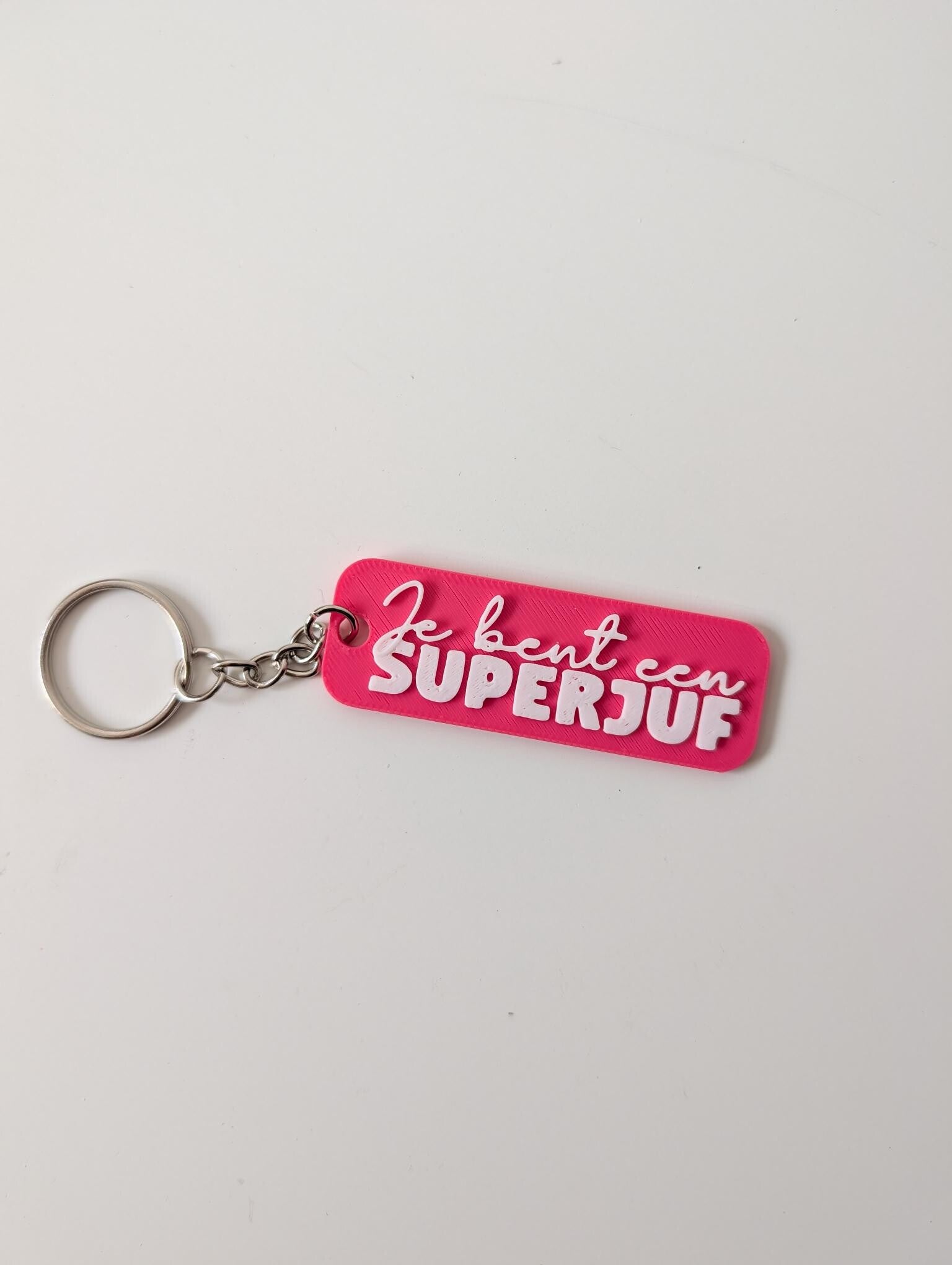 Sleutelhanger "Je bent een superjuf"