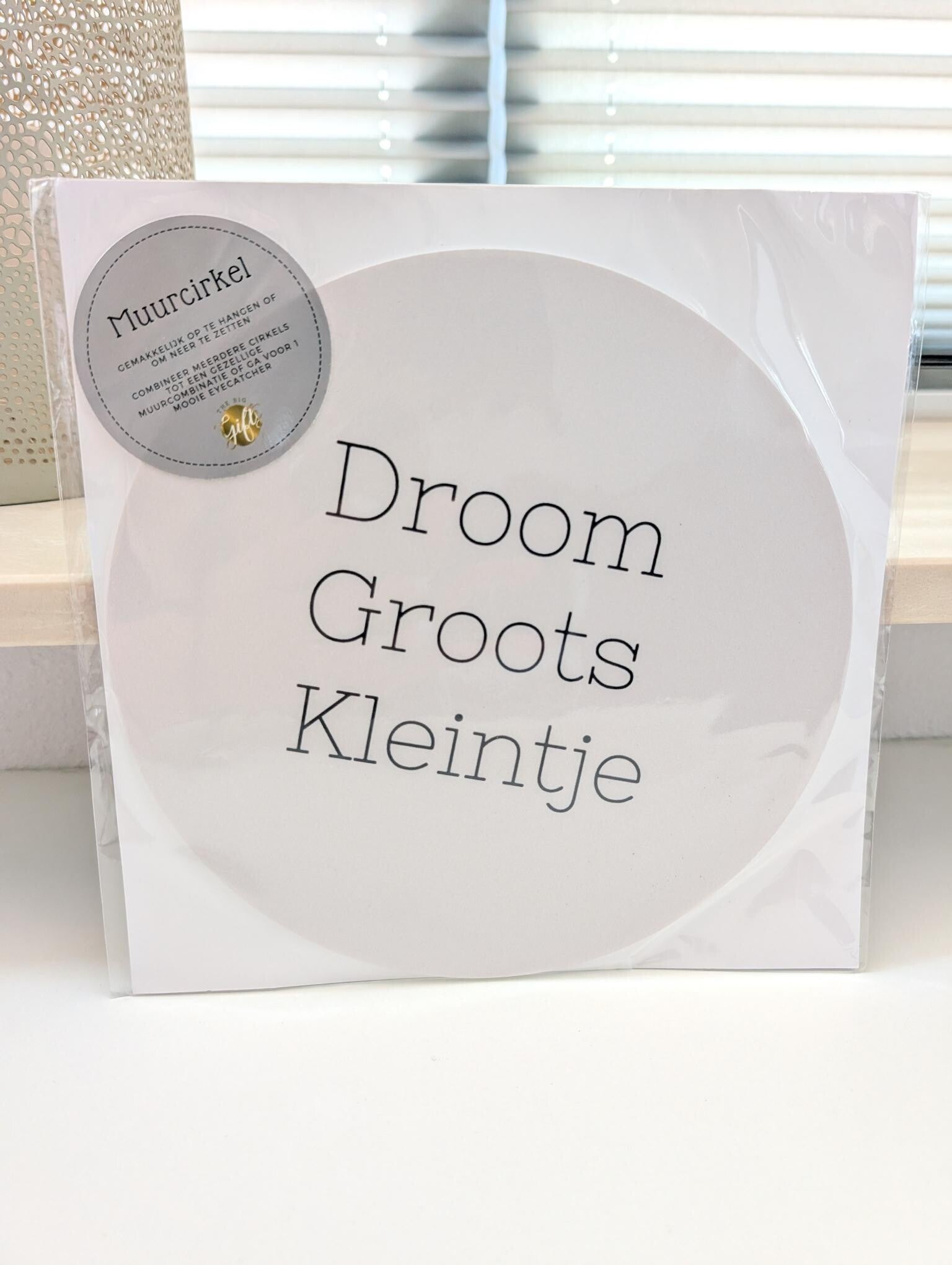 Muurcirkel 15cm - Droom groots