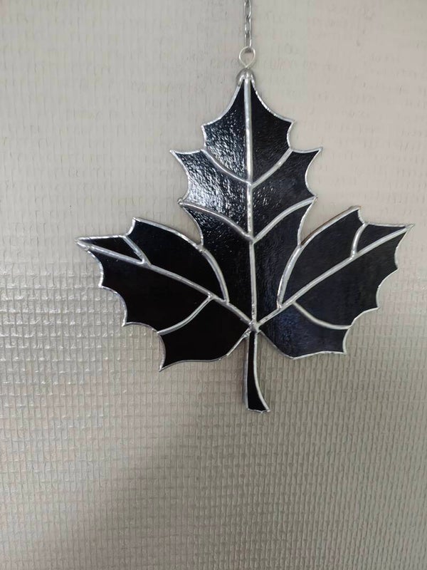 maple leaf, zwart
