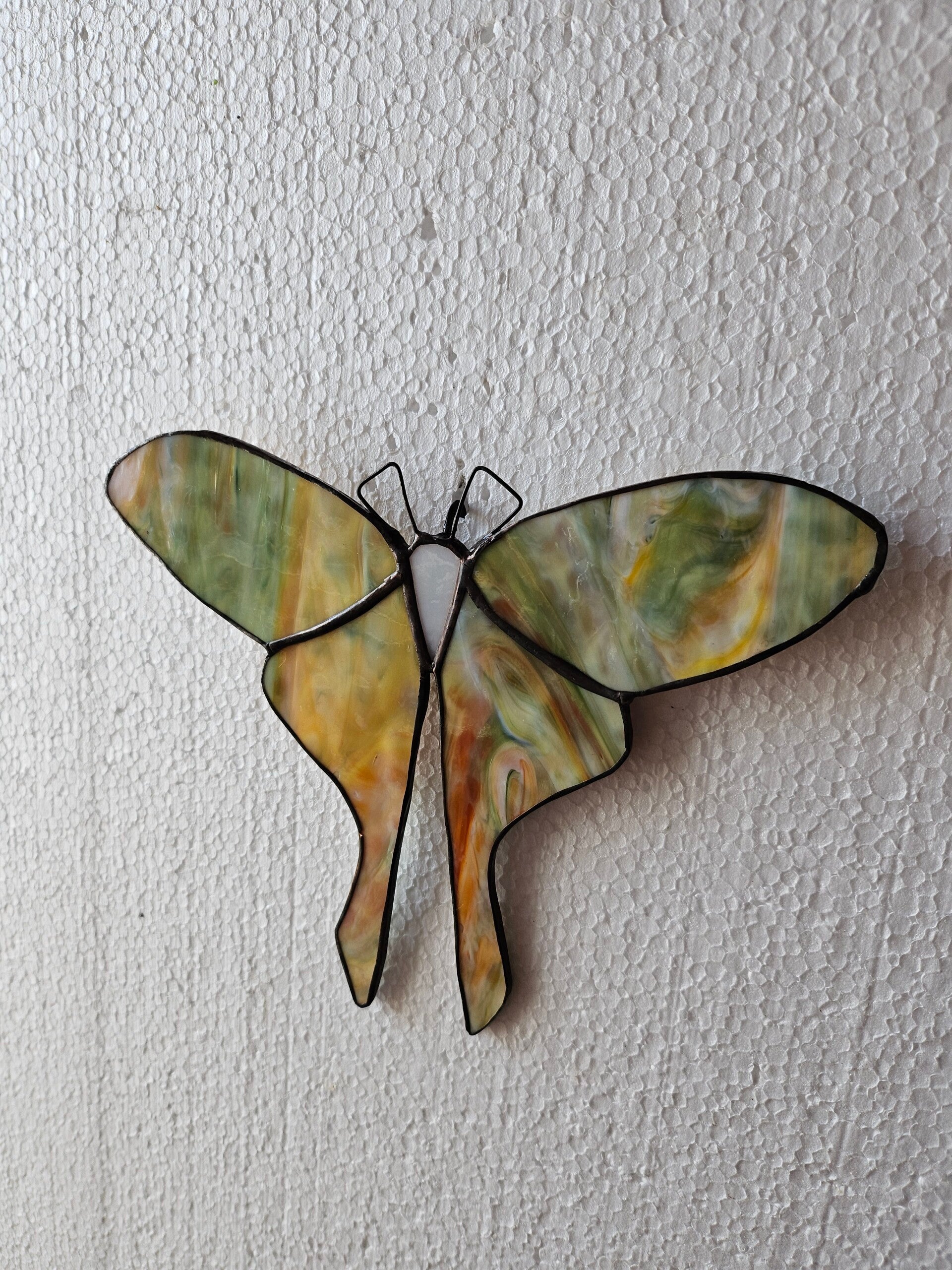 Luna moth, gemeleerde kleuren, pothanger
