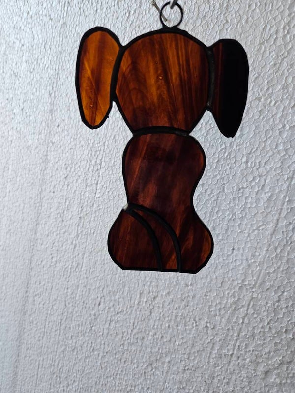 Hondje, bruin, doorzichtig