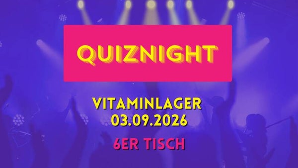 Quiznight Vitaminlager 6er Tisch