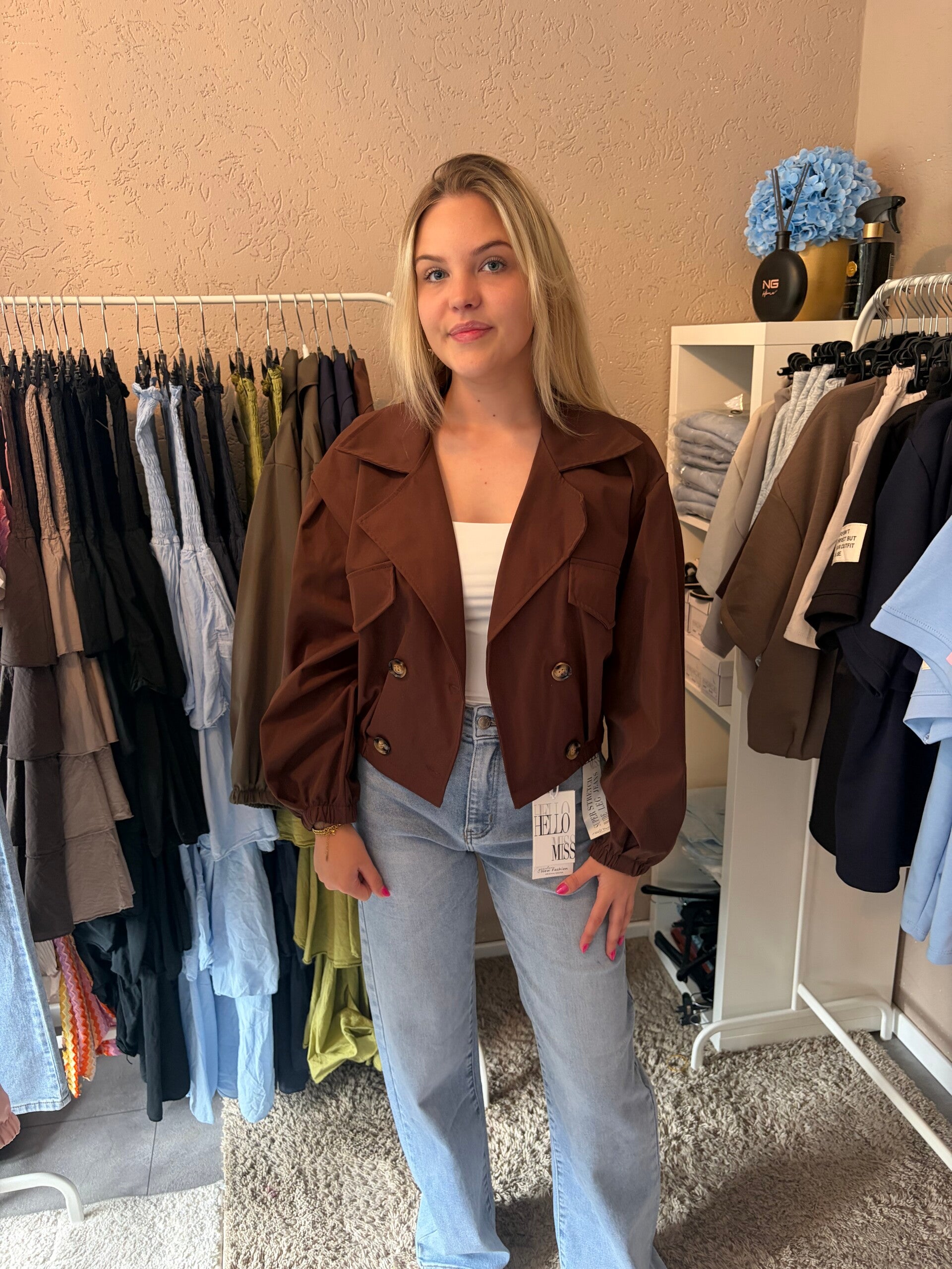 Everyday Bomber Jacket Brown