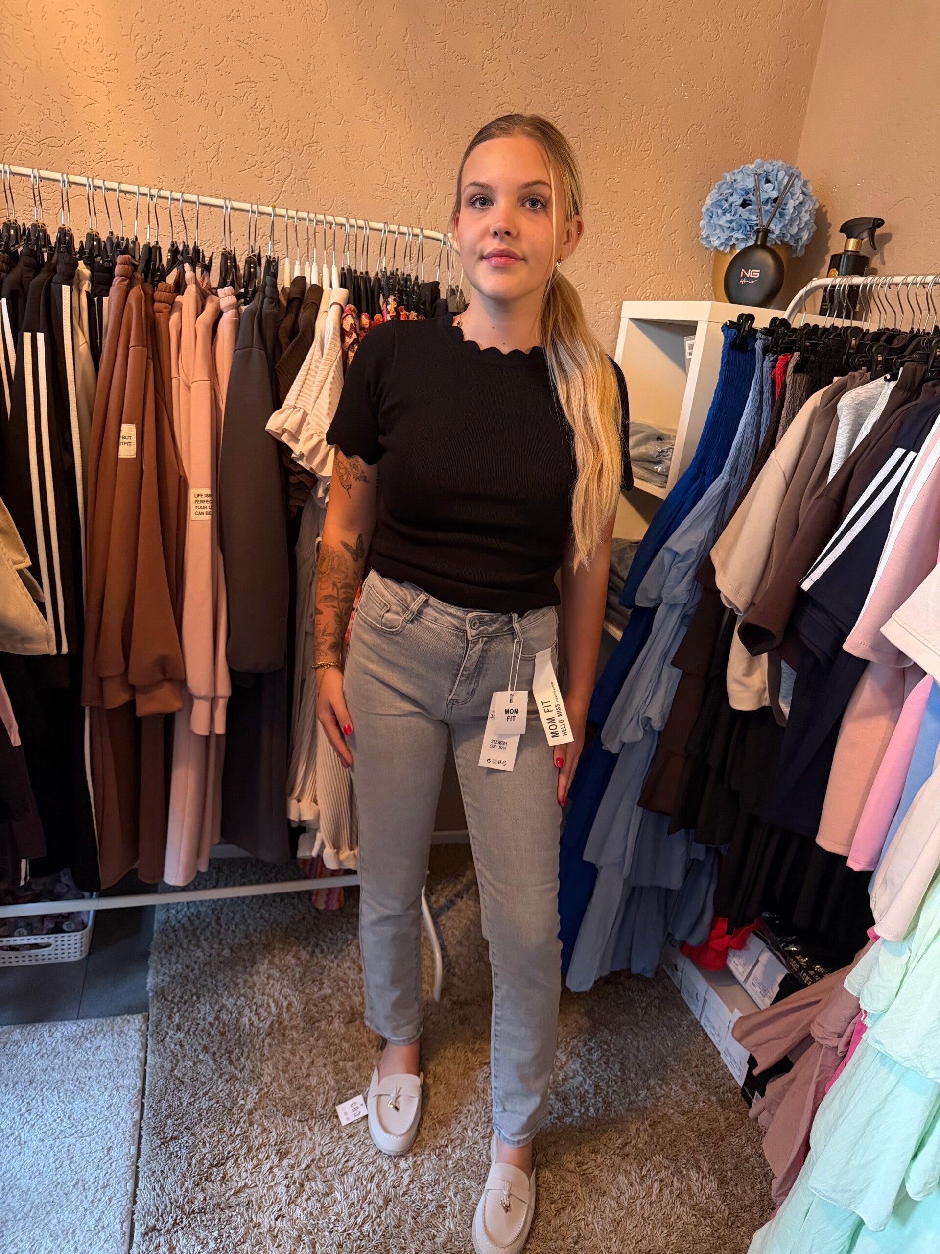 Hello Miss broek Grijs
