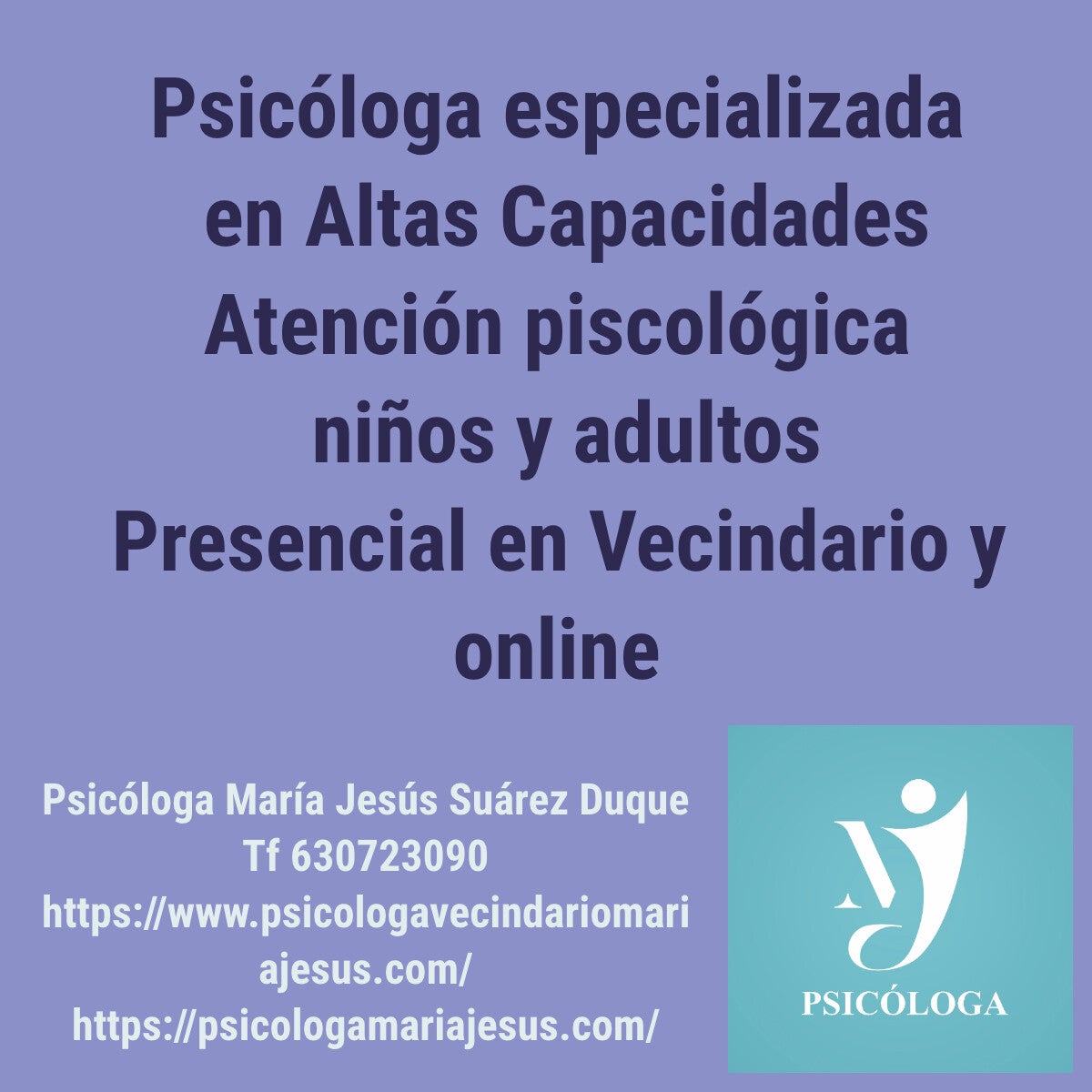 Psicóloga en Vecindario y online para Altas Capacidades
