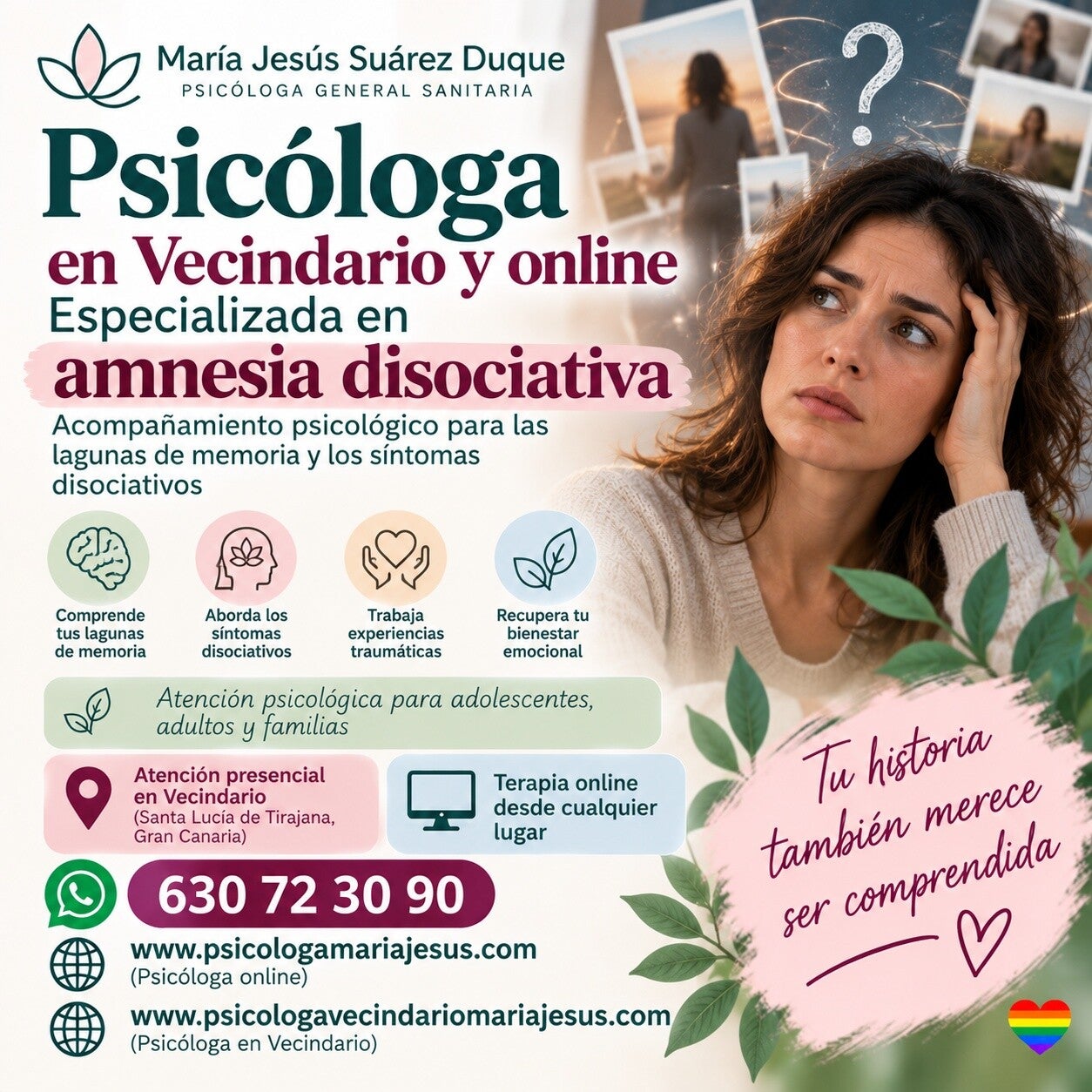 Psicóloga en Vecindario Amnesia disociativa