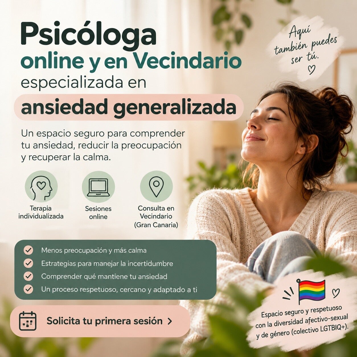 PSICÓLOGA EN VECINDARIO Y ONLINE