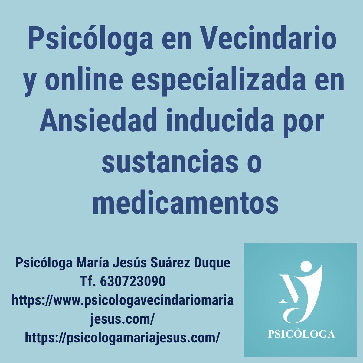PSICÓLOGA EN VECINDARIO Y ONLINE