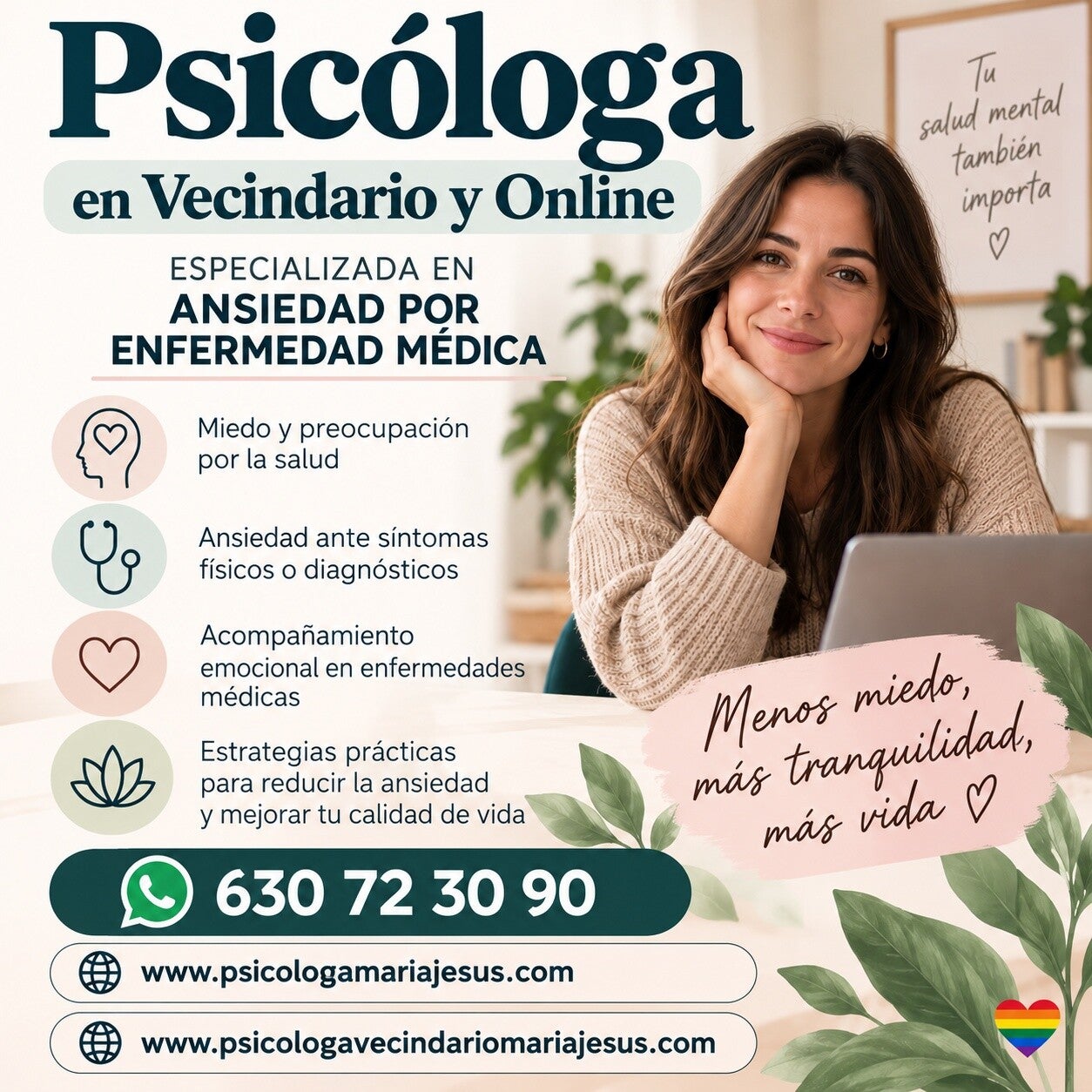 Psicóloga en Vecindario especializada en Trastorno de ansiedad por enfermedad médica