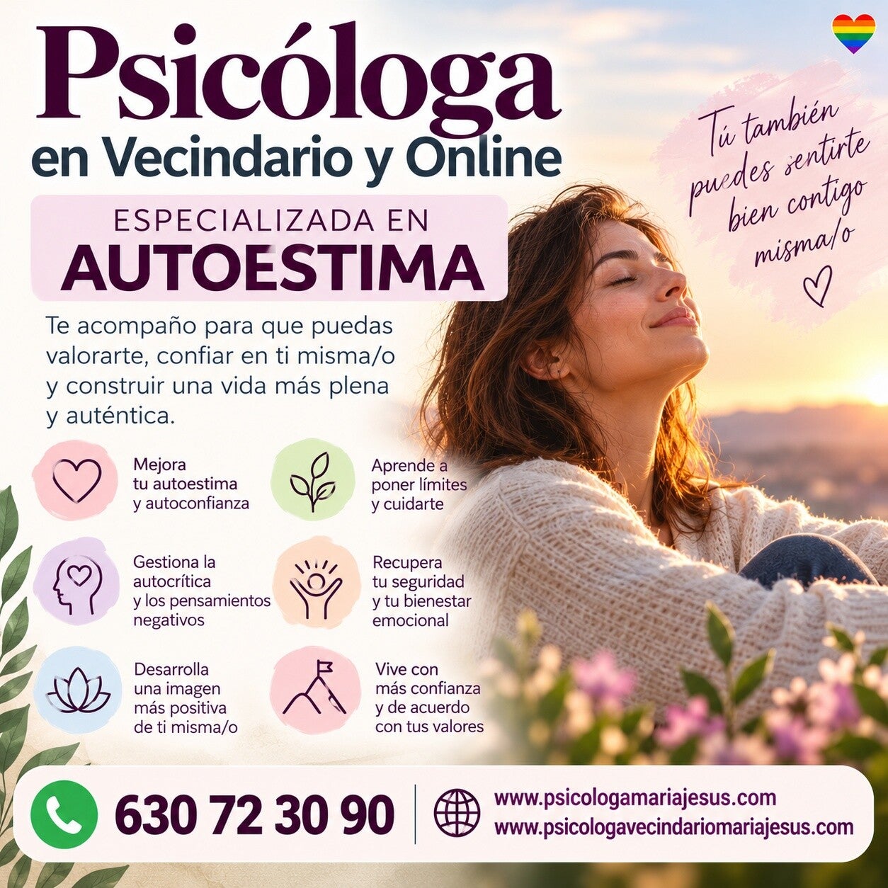 Psicóloga en Vecindario y online especializada en Autoestima