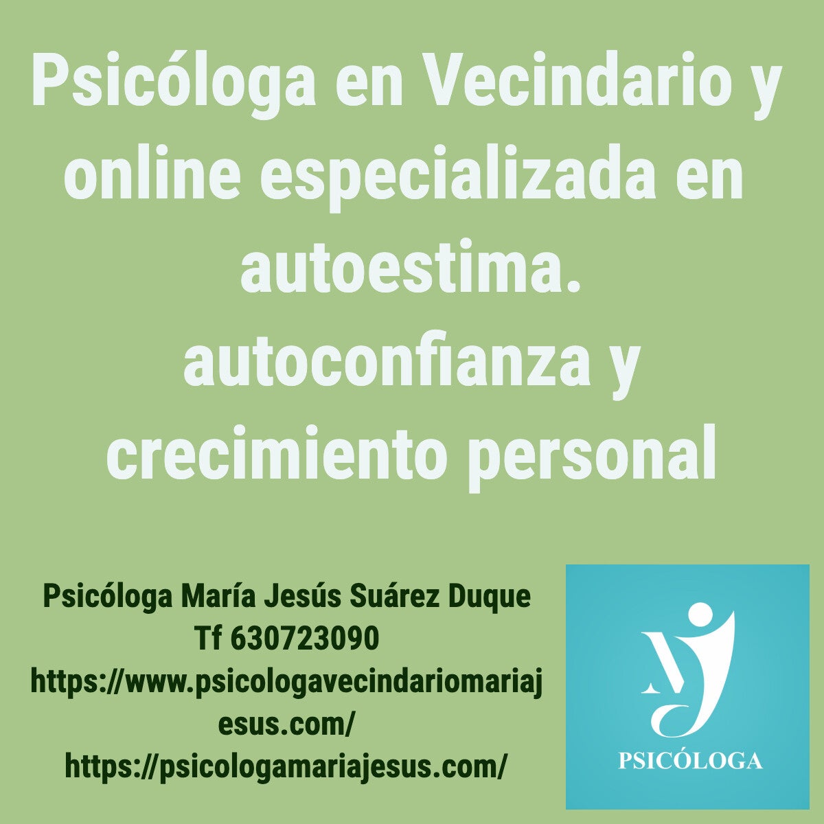Psicóloga en Vecindario y online especializada en Autoestima