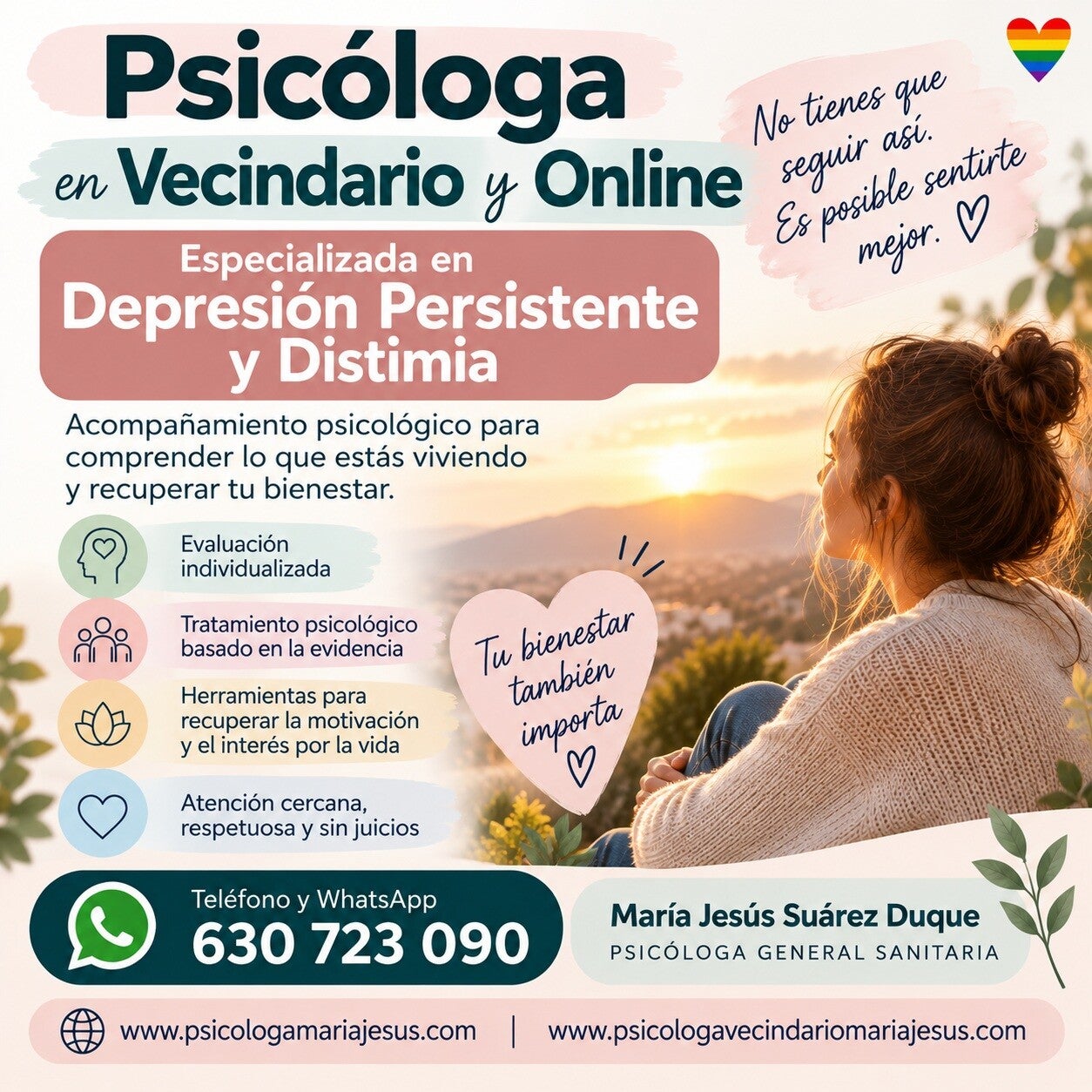 Psicóloga en Vecindario y online en Trastorno deprsivo persistente (Distimia)