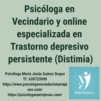 Psicóloga en Vecindario y online en Trastorno deprsivo persistente (Distimia)