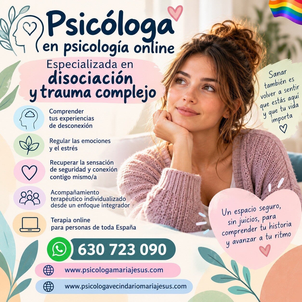 Psicóloga en Vecindario especializada en Disociación y Trauma complejo