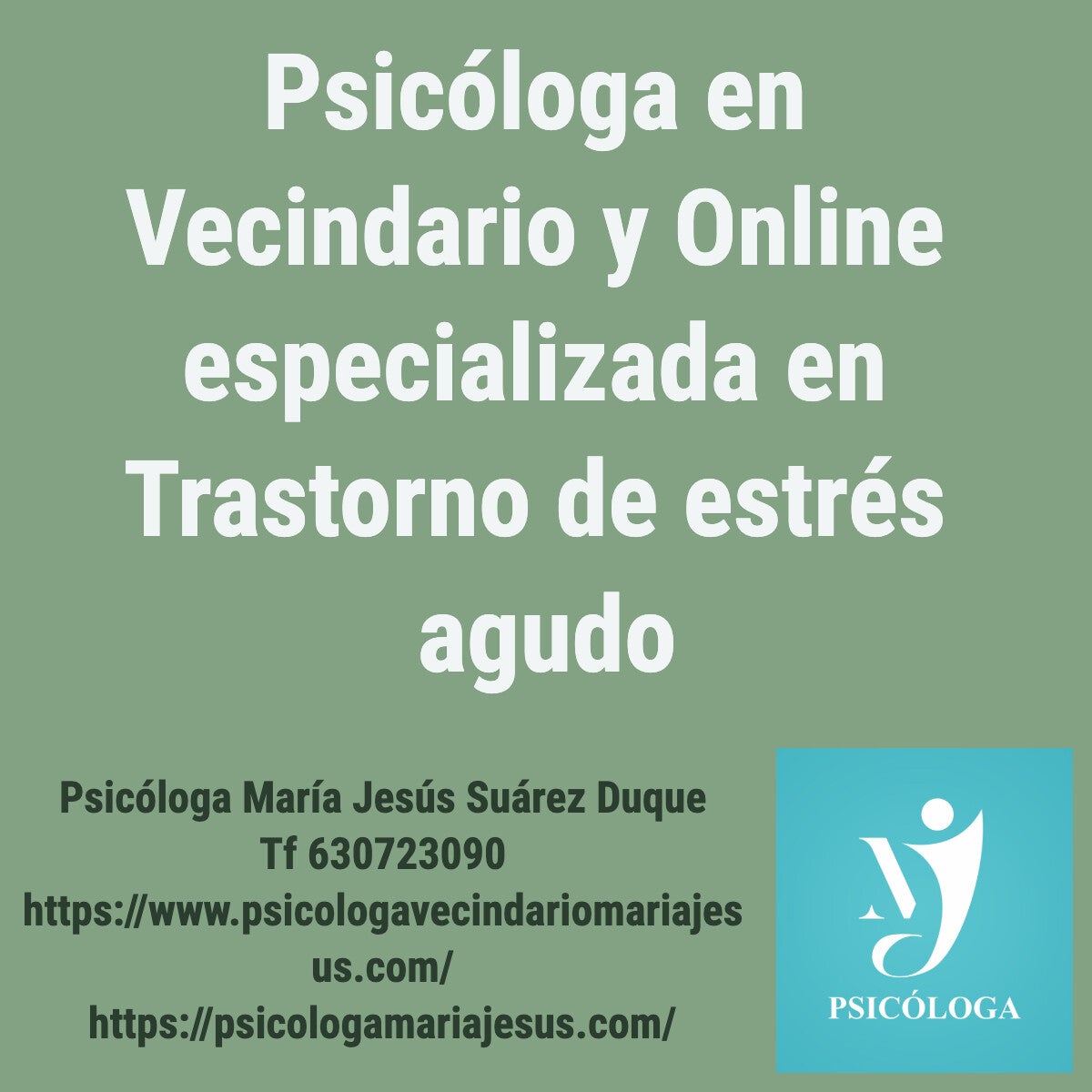 Psicóloga en Vecindario y online especializada en Trastorno de estrés agudo