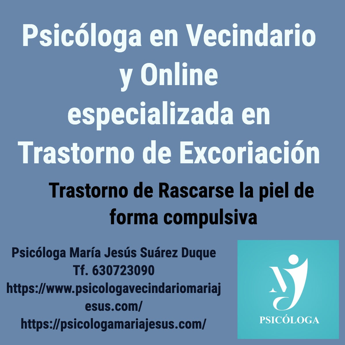 Psicóloga en Vecindario especializada en Trastorno de excoriación - Rascarse la piel