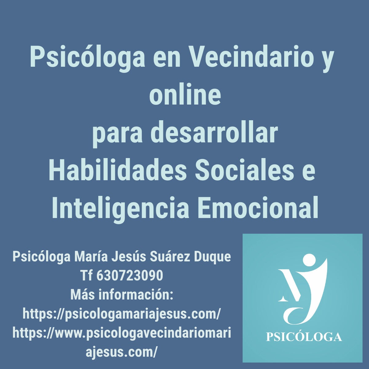 Psicóloga en Vecindario y online para Inteligencia emocional