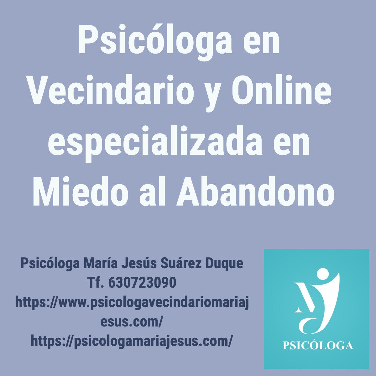 Psicóloga en Vecindario y online especializada en Miedo al abandono