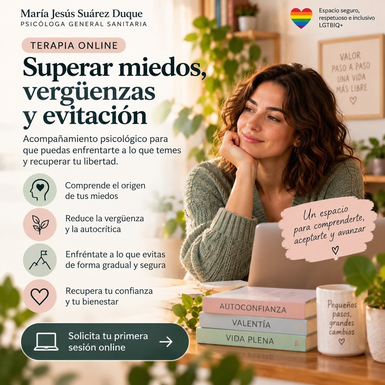 Psicóloga en Vecindario especializada en miedos, vergënzas y evitaciones