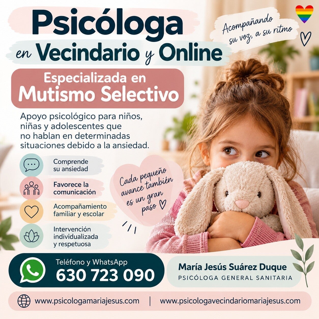 Psicóloga en Vecindario y online especializada en Mutismo selectivo
