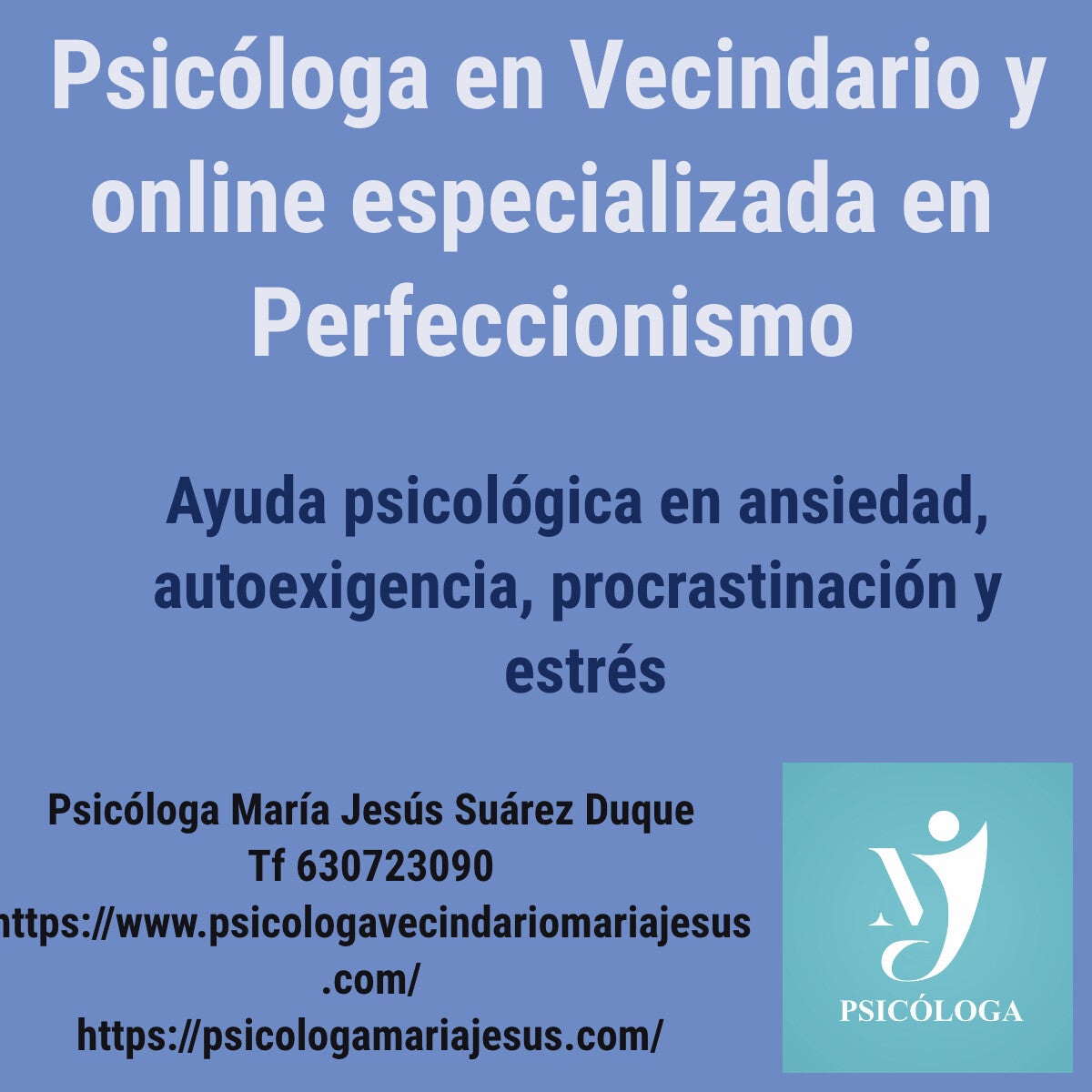 Psicóloga en Vecindario y online especializada en Perfeccionismo