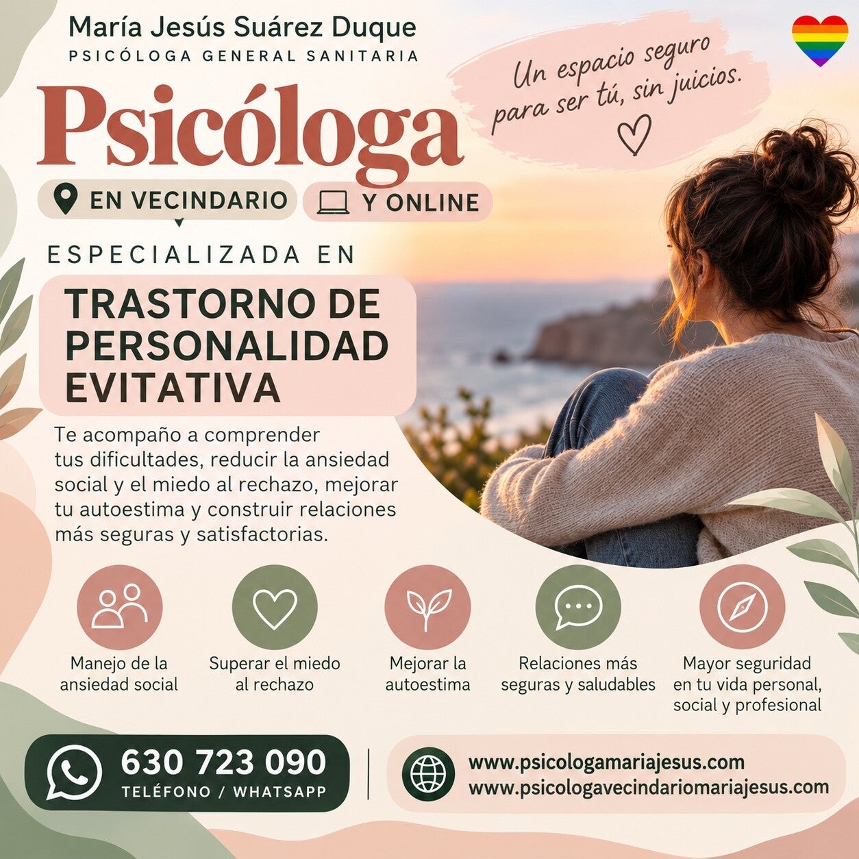 Psicóloga en Vecindario y online especializada en Trastorno de personalidad evitativa
