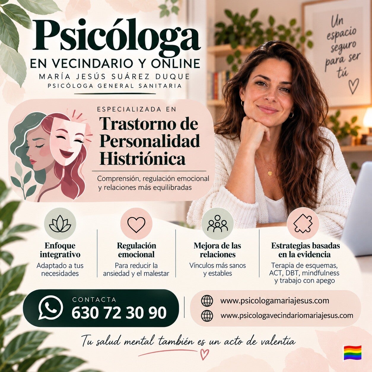 Psicóloga en Vecindario especializada en Trastorno de personalidad histriónica