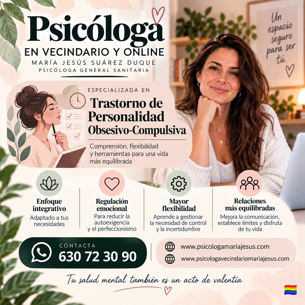 Psicóloga en Vecindario y online especializada en Trastorno de personalidad obsesivo-compulsivo