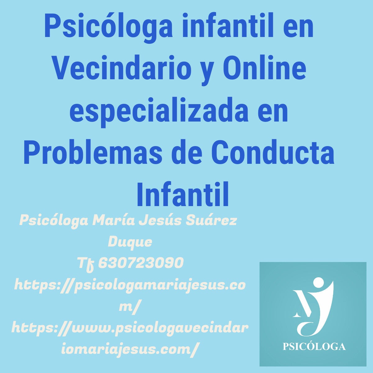 Psicóloga en Vecindario y online especializada en problemas de conducta y emocionales