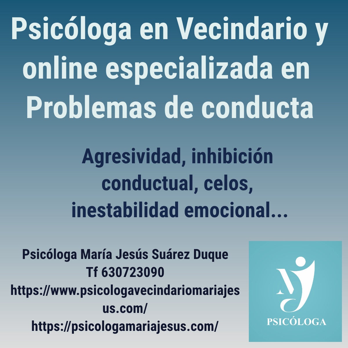 Psicóloga en Vecindario y online especializada en regulación emocional: agresividad, ira, hostilidad y conductas violentas