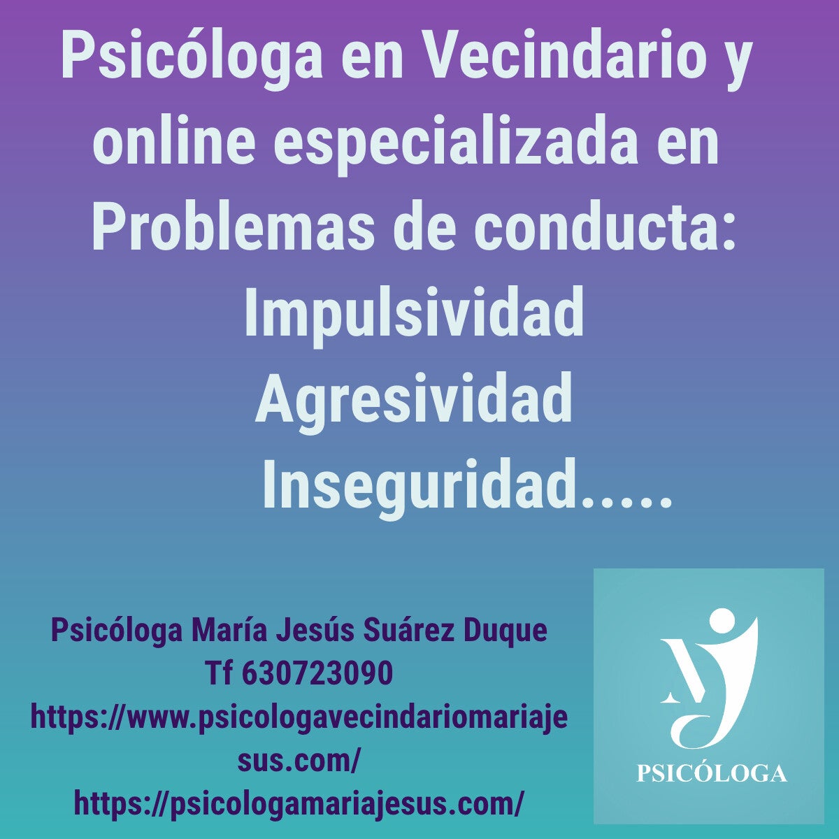 Psicóloga en Vecindario y online especializada en impulsividad