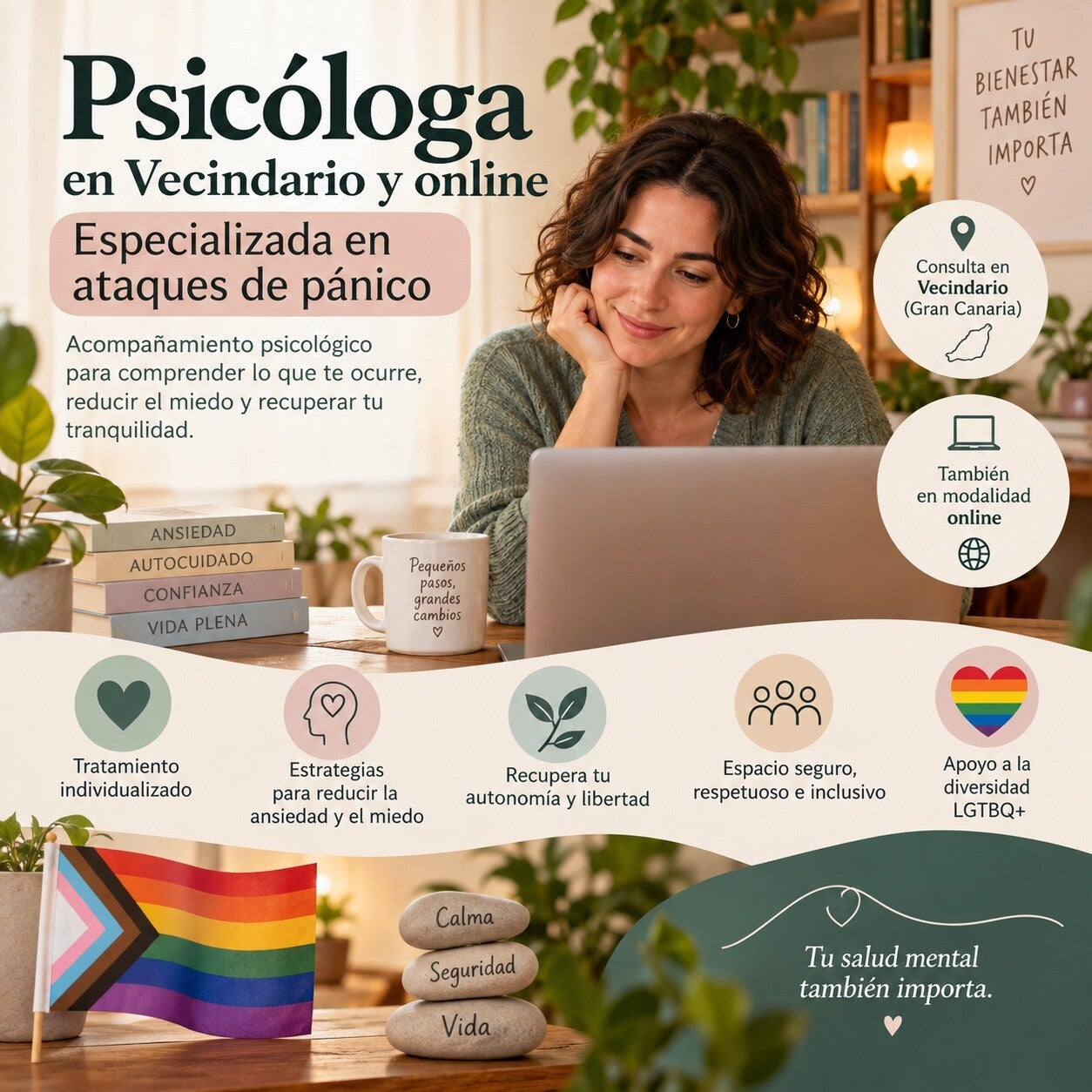 Psicóloga en Vecindario y online especializada en Trastorno de Pánico