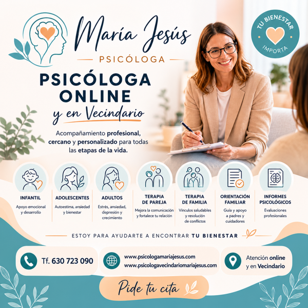 Sesión individual infantil, adolescentes, adultos y mayores - sicología presencial en Vecindario