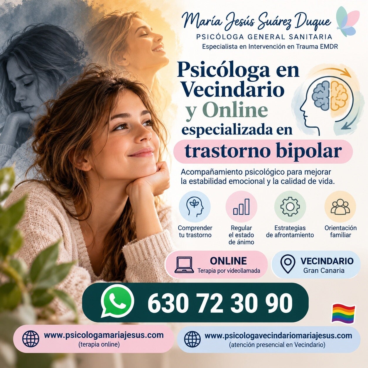 Psicóloga en Vecindario y online especializada en Trastorno Bipolar