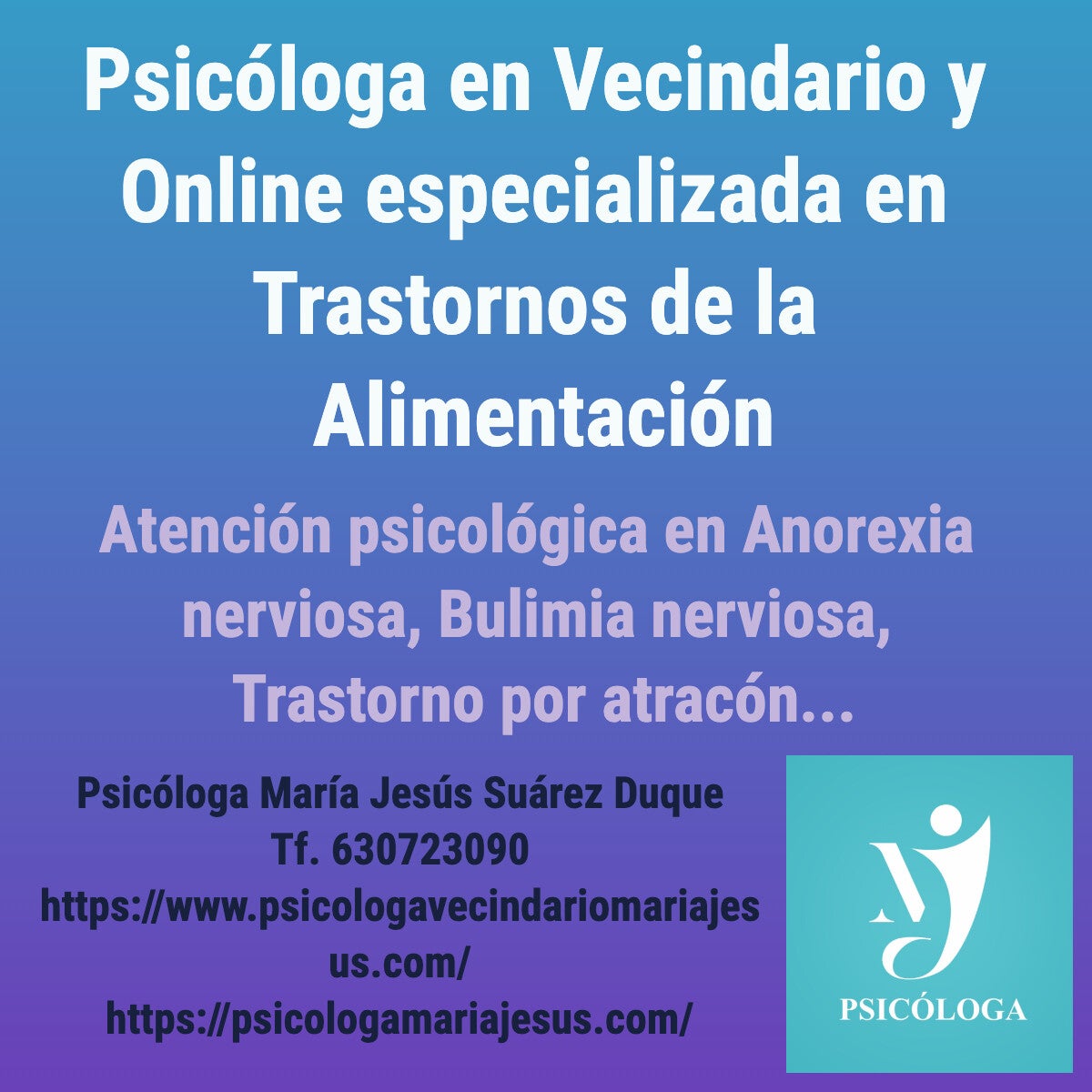 psicóloga en Vecindario y online para trastornos alimentarios