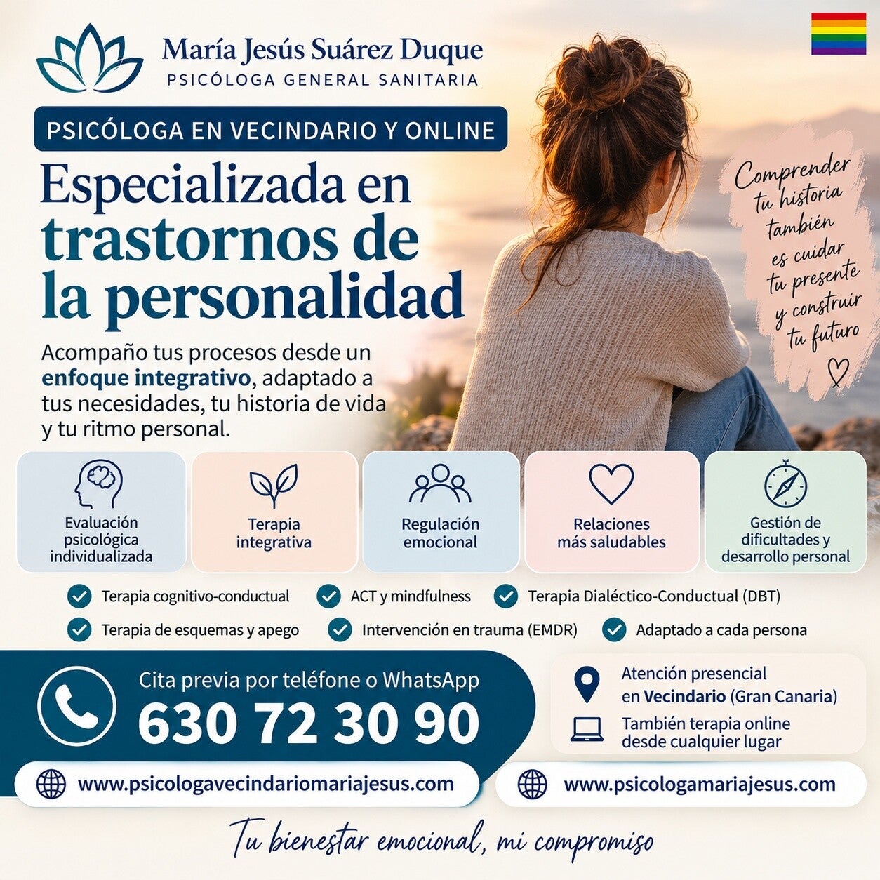 Psicóloga en Vecindario y online especializada en Trastornos de personalidad