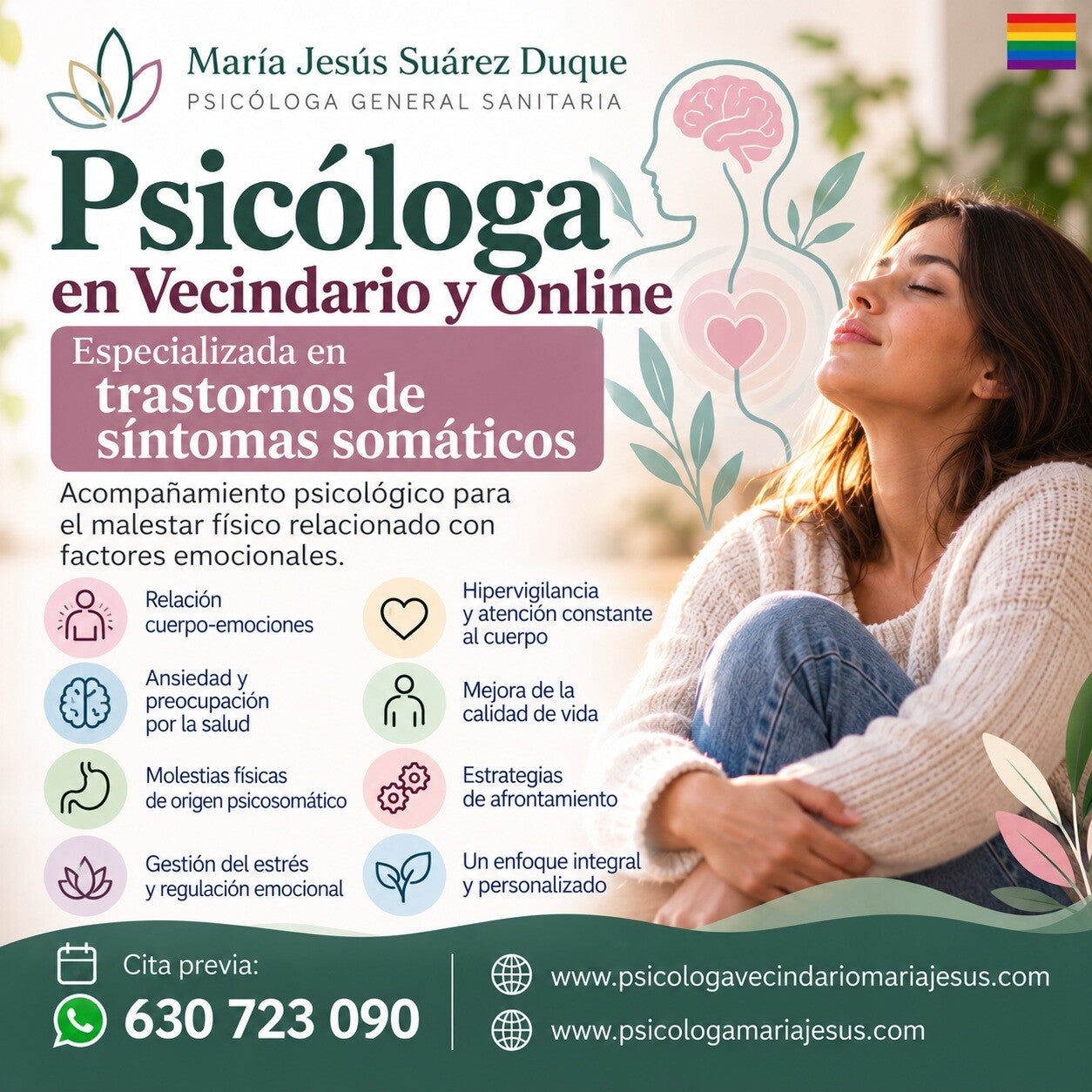 Psicóloga en Vecindario y online especializada en Trastornos somáticos