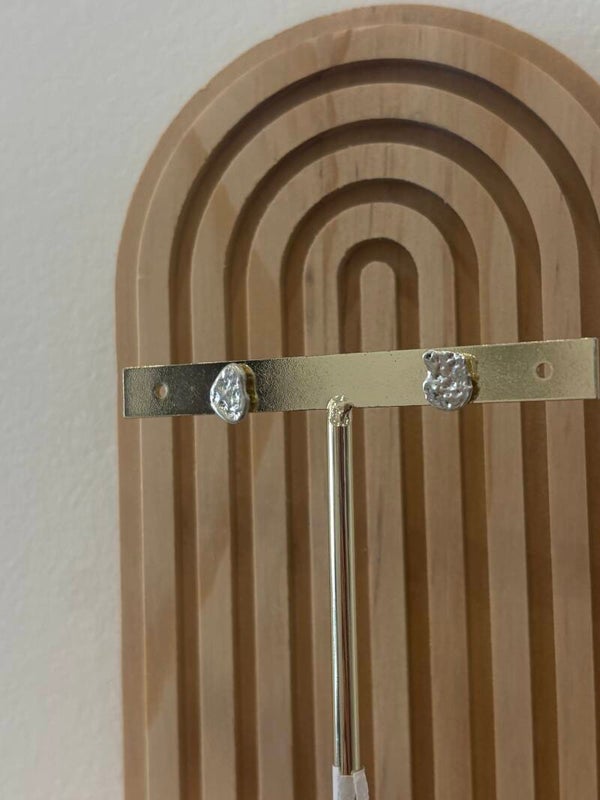 Molten silver studs✨🫠