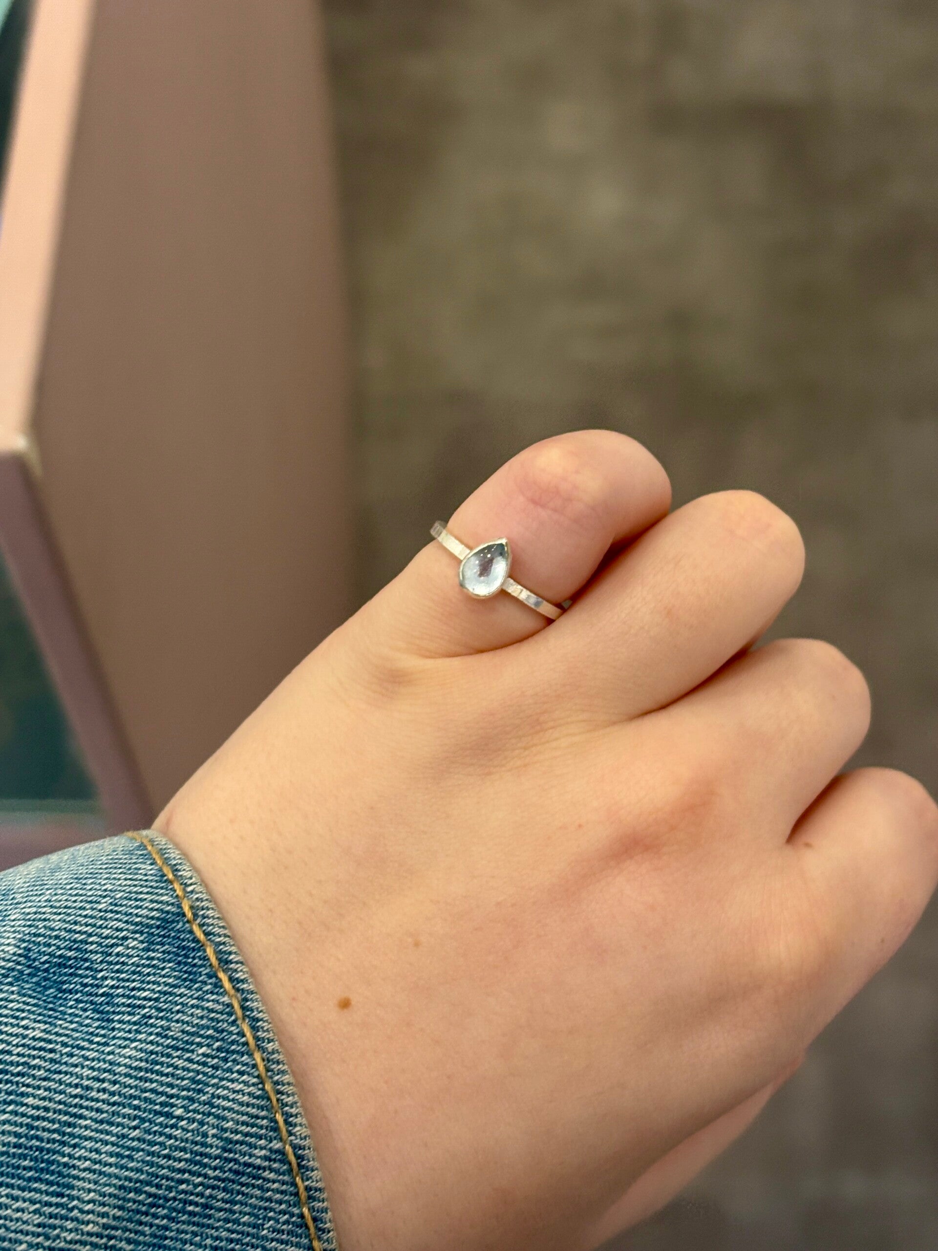 Topaz sterling silver ring🩵✨