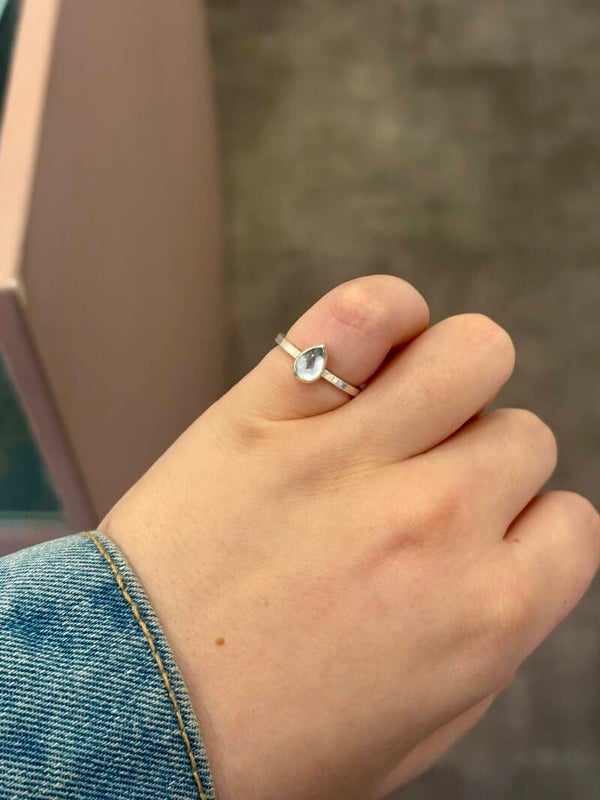 Topaz sterling silver ring🩵✨